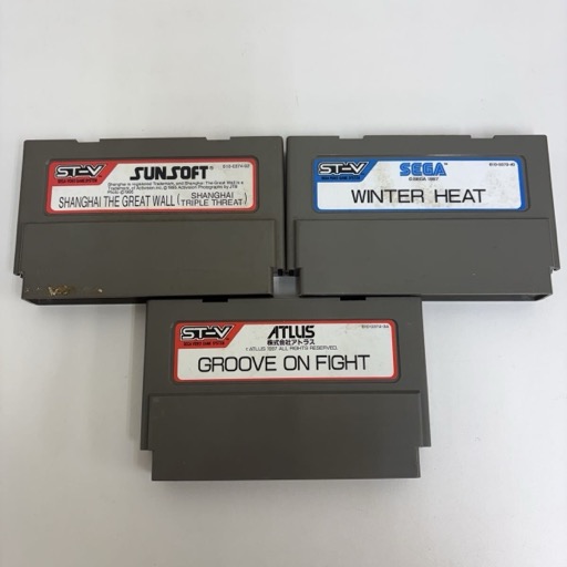 SEGA ST-V ROM アトラス GROOVE ON FIGHT グルーヴ・オン・ファイト 他 ゲーム基板 カセット まとめて